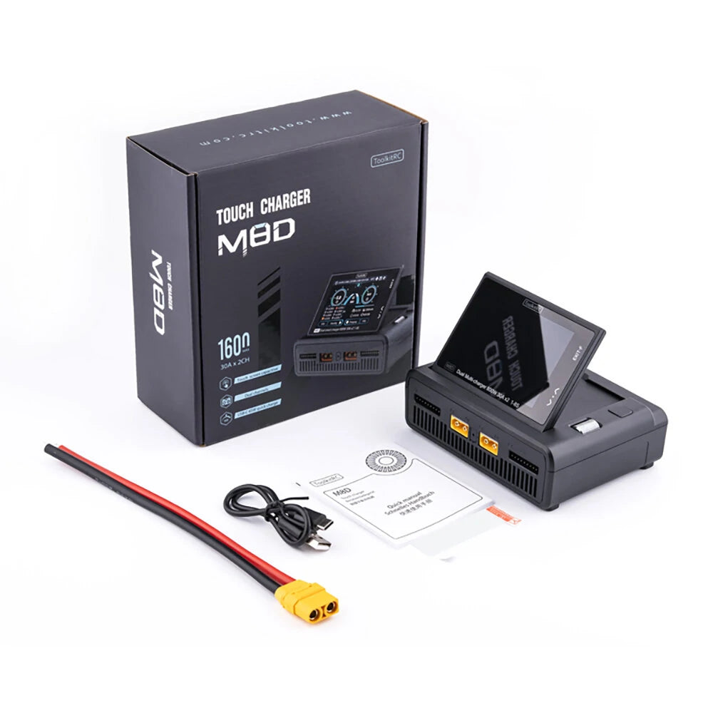 ToolkitRC M8D 1-8S 1600W 50A Touchscreen Charger