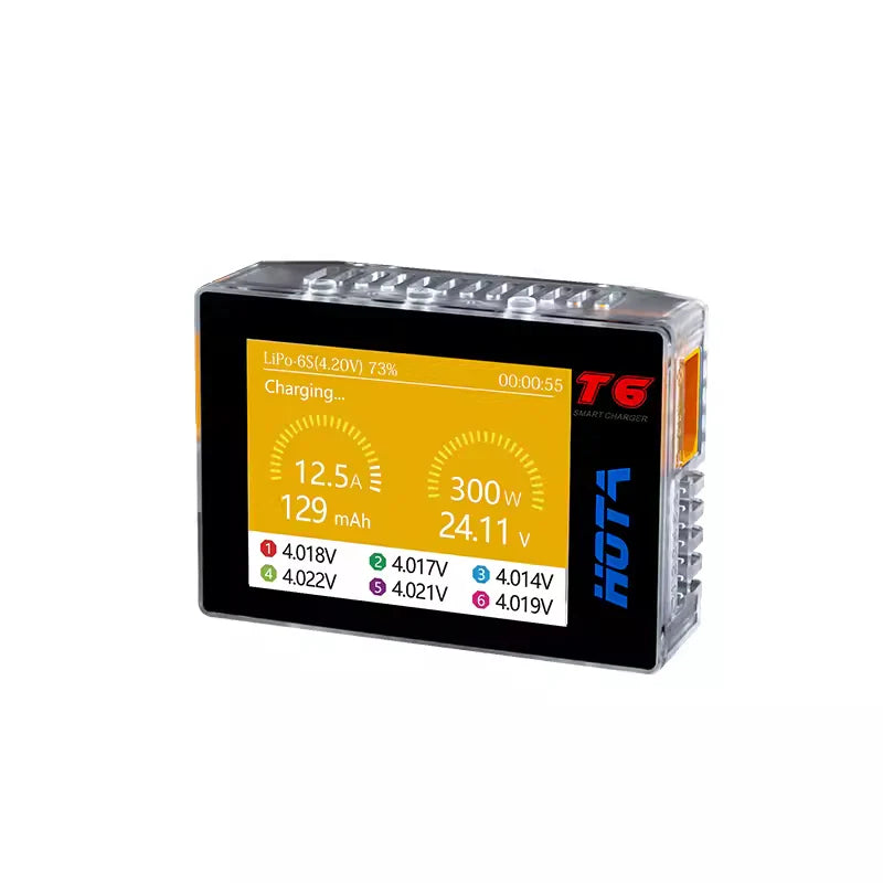 HOTA T6 300W PD 90W 15A 1-6S DC LiPo Battery Charger - XT60