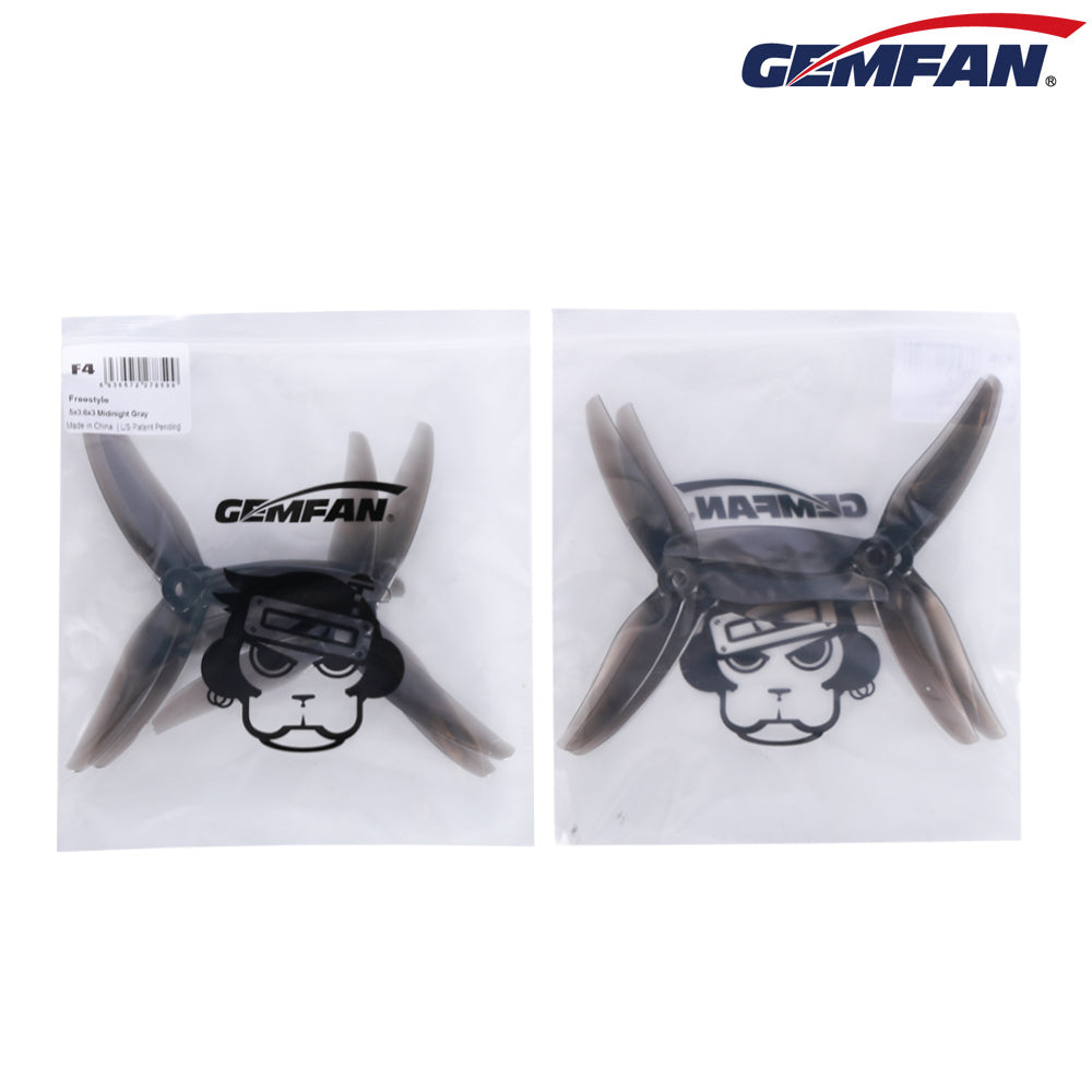 GEMFAN FREESTYLE4S (5.1X3.6X3) DURABLE F4S 2CW+2CCW- CHOOSE COLOR