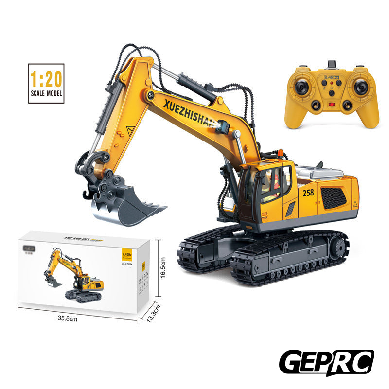 GEPRC Remote Control Excavator Alloy Scale Model Kits Remote Control Car Excavator Engineering Vehicle