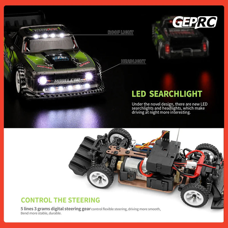 GEPRC 284131 Remote Control Car Drawing Motor 1/28  Radio-Controlled Toy Vehicles 4WD Remote Control Drift Car Radio Toy 30KM/H High Speed Children's Car Toy