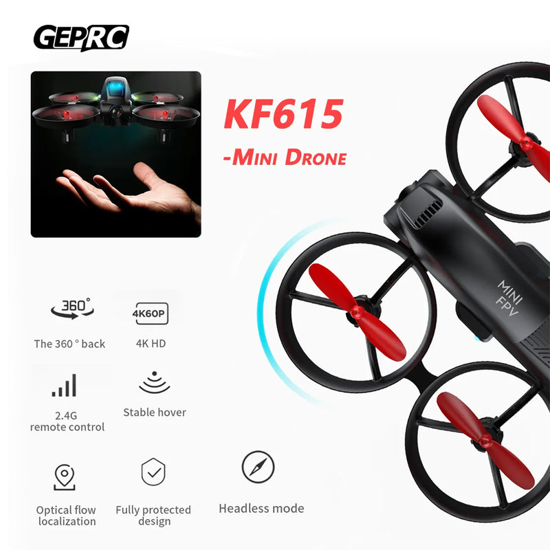 GEPRC KF615 Drone 4k Toy Drones fpv with 4k HD Dual Camera Toy drones