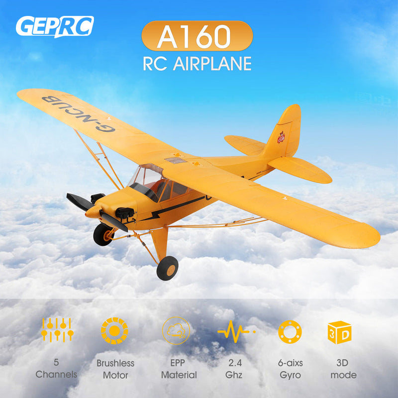 GEPRC J3 RC Aircraft RTF EPP RC 1406 Brushless Motor Scale Model Aircraft Foam Aircraft 3D/6G System 650mm Wingspan Kit
