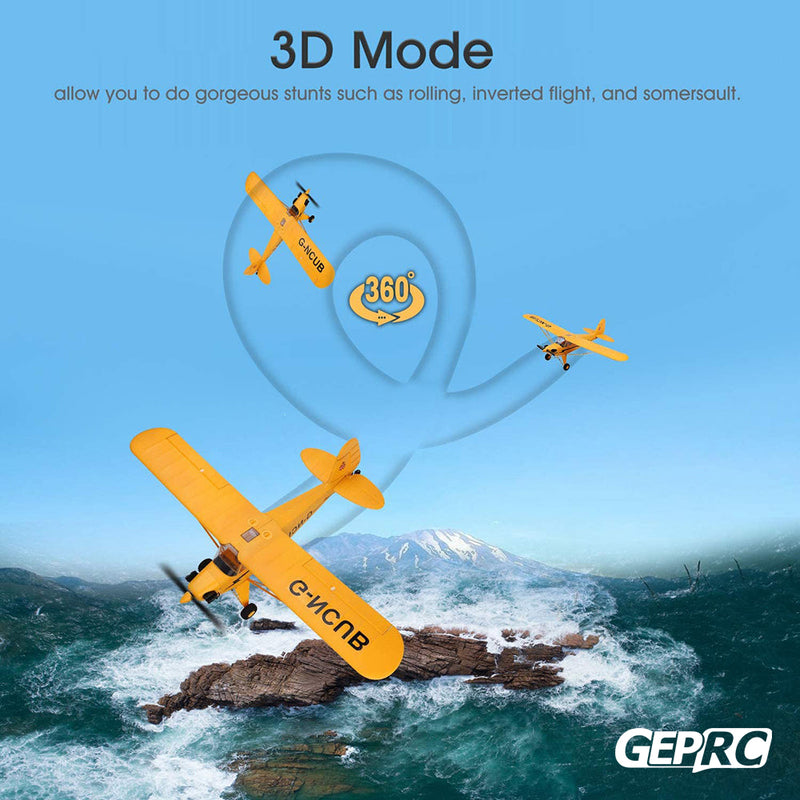 GEPRC J3 RC Aircraft RTF EPP RC 1406 Brushless Motor Scale Model Aircraft Foam Aircraft 3D/6G System 650mm Wingspan Kit