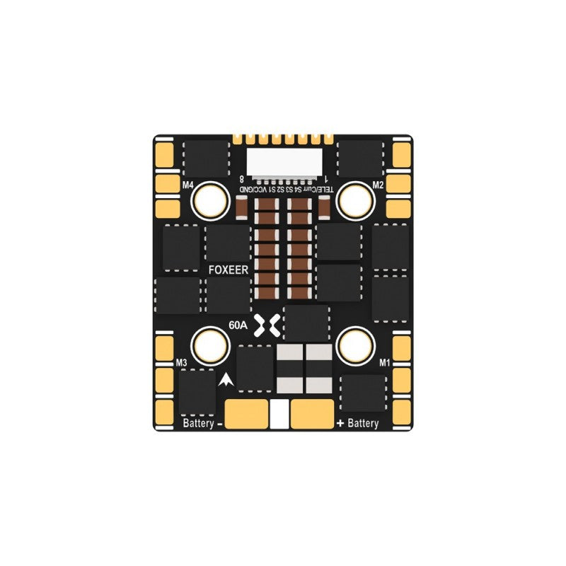 Foxeer Slim Mini Reaper F4 128K 32Bit 60A 3-6S 4in1 ESC - 20x20