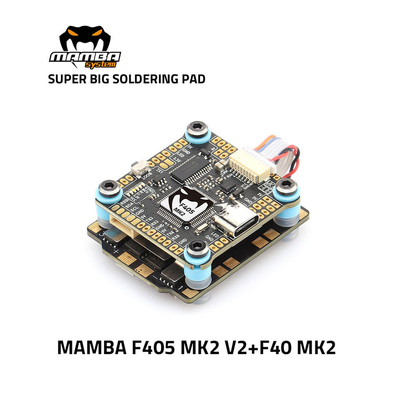 MAMBA F405MK2 V2  3-6S F40MK2/F50 Stack 30MM/M3 Flight Controller Stack