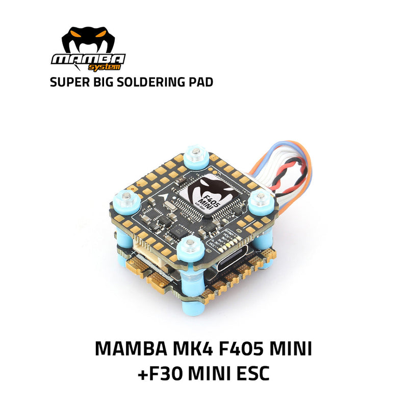 MAMBA MK4 F405MINI 30A/40A MINI 8bit Flight Control Stack 20mm/M2