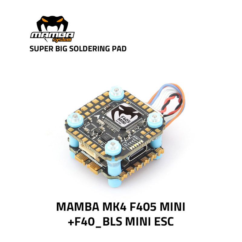 MAMBA MK4 F405MINI 30A/40A MINI 8bit Flight Control Stack 20mm/M2