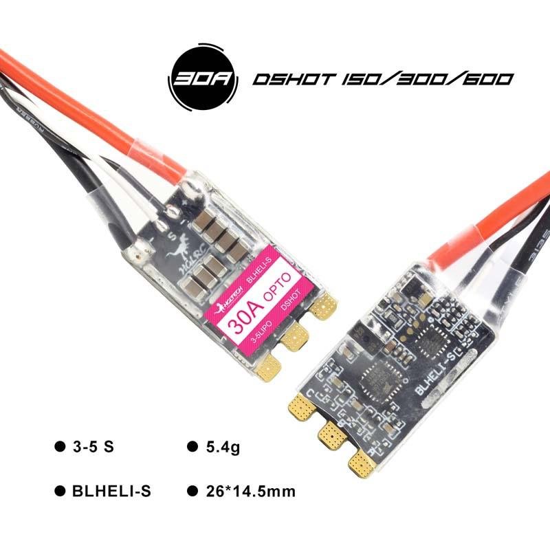 HGLRC 30amp 3-5S Dshot600 BLHeli_S 16.5 BB2 ESC for RC Drone - HGLRC Company