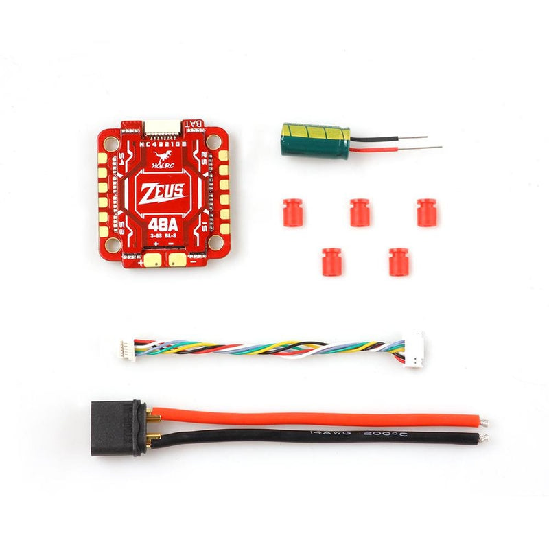 HGLRC Zeus 48A 4in1 ESC 3-6S BL_S with Heat Sink for FPV Racing Drone Freestyle - HGLRC Company
